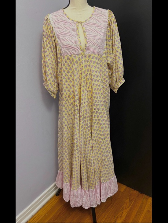 Dresses & Skirts - Vintage Made In India 100% Cotton Maxi Dress